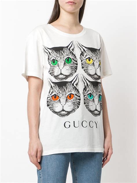 gucci cat print t shirt